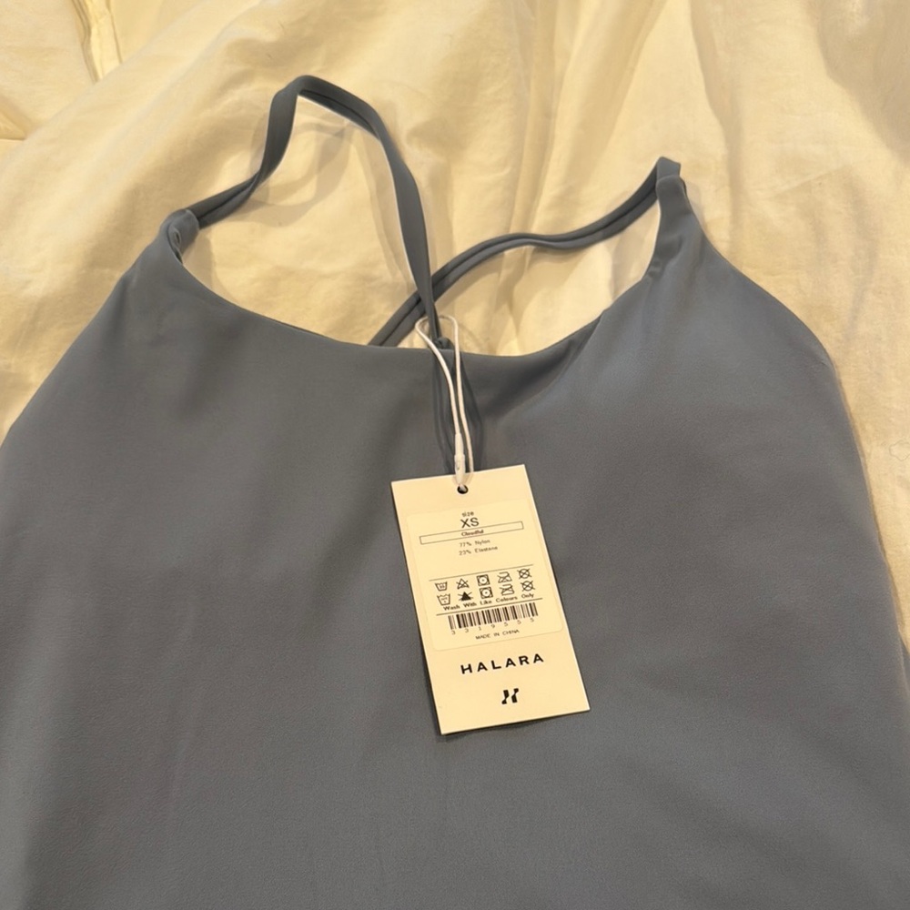 HALARA Dusty Blue Strappy Dress